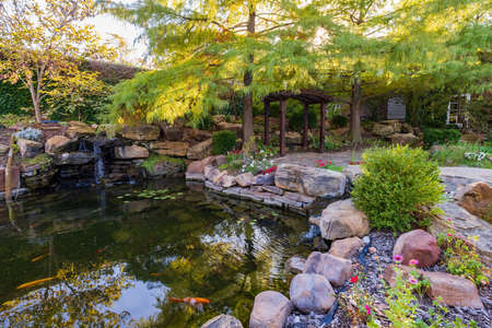 Sunny exterior view of the Dominion House at Oklahomaのeditorial素材