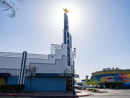 Henderson, APR 5 2021 - Sunny view of The Pass Casinoのeditorial素材