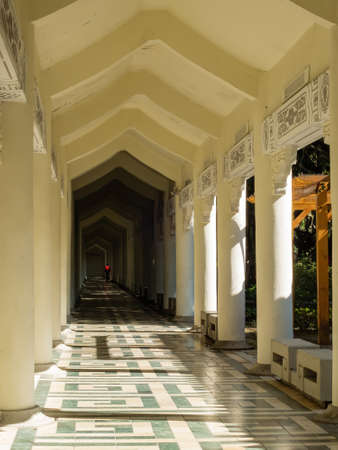 Hallway of the National Chiang Kai shek Memorial Hall at Taipei, Taiwanのeditorial素材