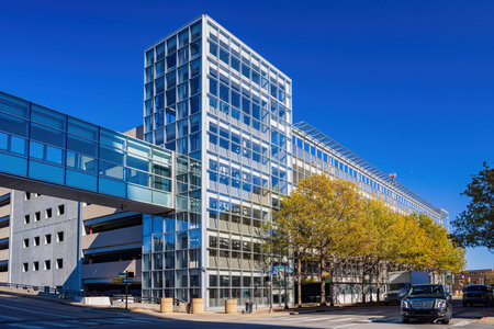 Tulsa, NOV 15 2021 - Sunny view of downtown cityscapeのeditorial素材