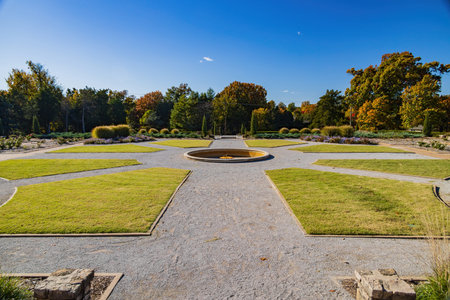 Fall color of the Charles Faudree Memorial Pavillion at Tulsa, Oklahoma