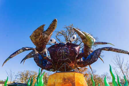 Oklahoma, NOV 22 2021 - Sunny view of the Oklahoma City Zoo of Safari Lightのeditorial素材