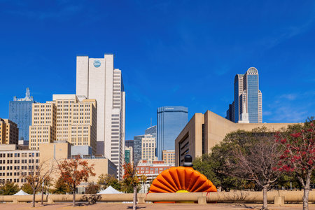 Dallas, NOV 25 2021, Morning view of the cityscapeのeditorial素材