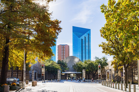 Dallas, NOV 25 2021, Morning view of the cityscapeのeditorial素材