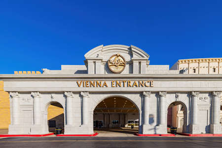 Texas, NOV 28 2021, Exterior view of the WinStar World Casino and Resortのeditorial素材