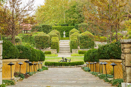 Dallas, NOV 24 2021, Overcast view of the Dallas Arboretum and Botanical Gardenのeditorial素材