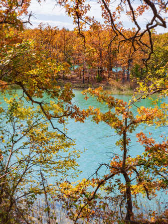 Beautiful landscape of Lake Murray State Park at Oklahomaの写真素材