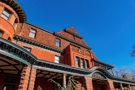 Exterior view of the McCune Mansion at Salk Lake City, Utahの写真素材