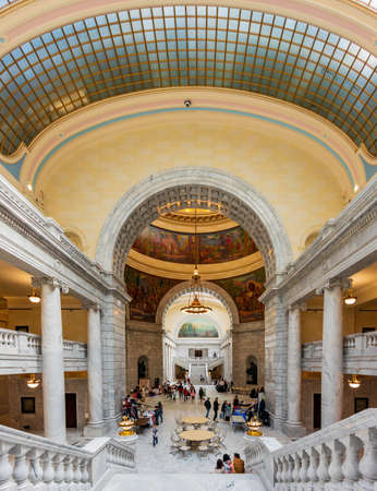 Salt Lake City, DEC 5 2021 - Interior view of the Utah State Capitolのeditorial素材