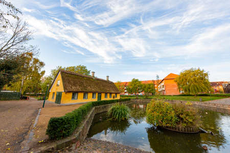 The beautiful Herlev Kirkegard at Herlev, Denmarkの写真素材