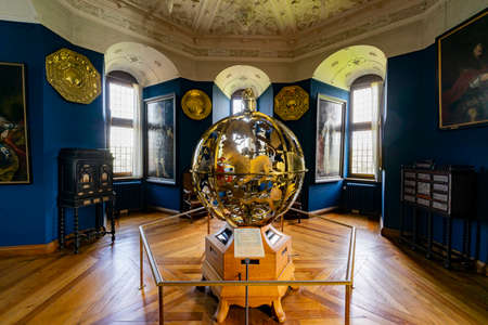 Hillerod, AUG 28, 2015 - Interior view of Frederiksborg Castleのeditorial素材