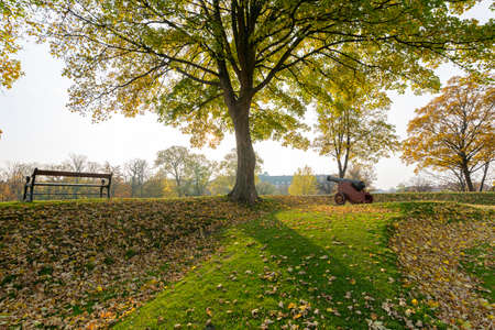 Beautiful fall color in the famous Copenhagen at Denmarkのeditorial素材