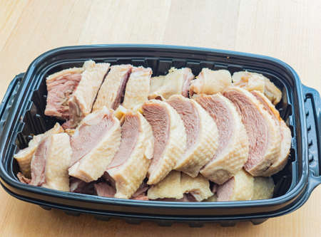 Close up shot of steamed duck at Las Vegas, Nevadaの写真素材