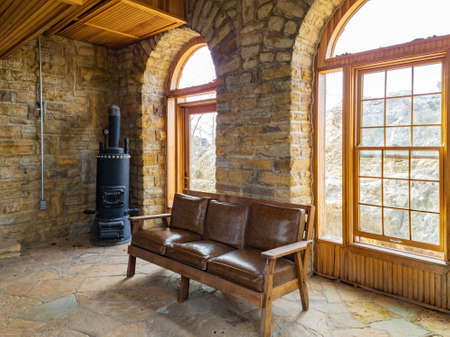 Oklahoma, NOV 11, 2021 - Interior view of the Tucker Tower of Lake Murray State Parkのeditorial素材