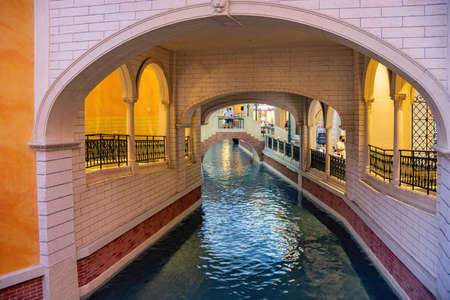 Las Vegas, APR 29 2021 - Interior view of the Venetian Casinoのeditorial素材