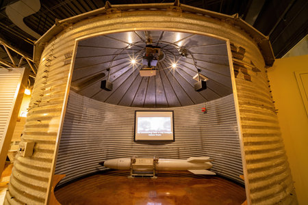 Las Vegas, MAR 12 2021 - Interior view of The National Atomic Testing Museumのeditorial素材