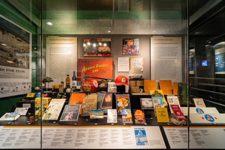 Las Vegas, MAR 12 2021 - Interior view of The National Atomic Testing Museumのeditorial素材