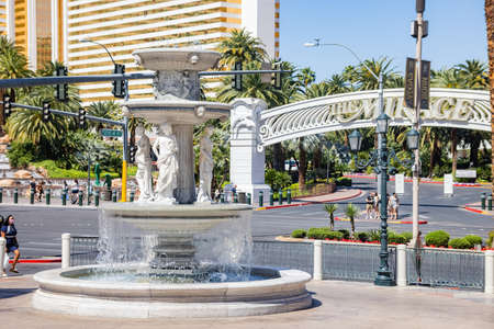 Las Vegas, APR 29 2021 - Exterior view of the Venetian Casinoのeditorial素材