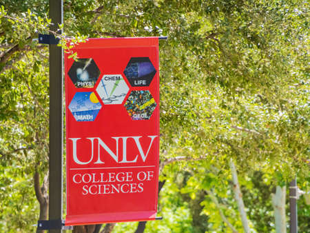 Las Vegas, MAY 8 2021 - Sign of the UNLV campusのeditorial素材