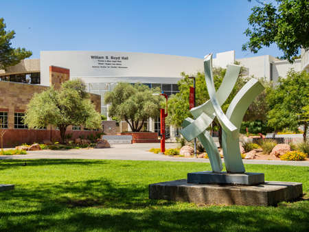 Las Vegas, MAY 8 2021 - Art sculpture in UNLVのeditorial素材