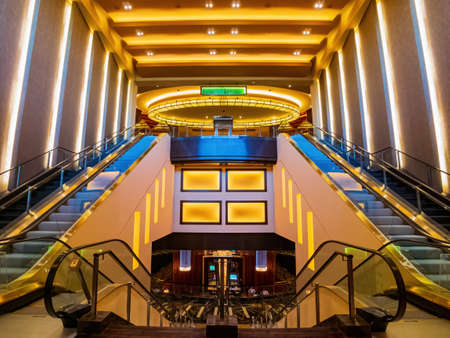 Las Vegas, MAY 5 2021 - Interior view of the Red Rock Casino Resort and Spaのeditorial素材