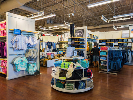 Las Vegas, MAY 15 2021 - Interior view of the Las Vegas South Premium Outletsのeditorial素材