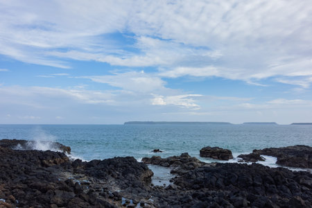 Sunny landscape of the Penghu Island at Taiwan