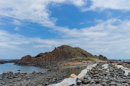 Sunny landscape of the Penghu Island at Taiwan