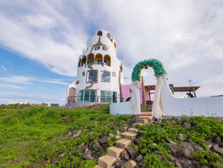 Penghu, Taiwan, JUN 18 2012 - Bed and breakfast Fisher hotel in Penghu islandのeditorial素材