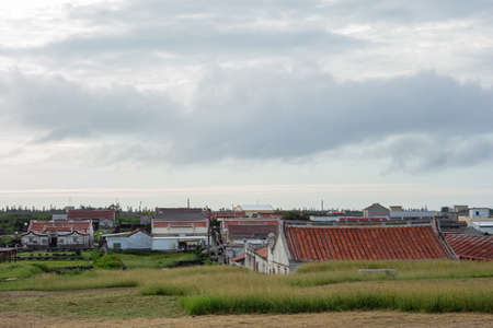 Sunny landscape of the Penghu Island at Taiwanのeditorial素材