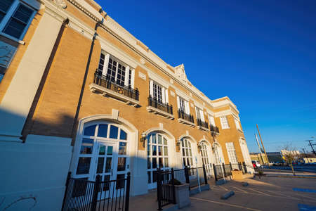 Paris Texas, DEC 22 2021 - Afternoon view of the fire departmentのeditorial素材