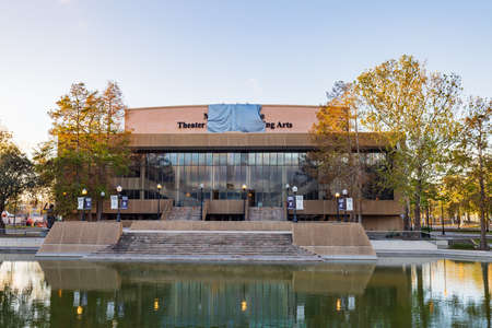 Louisiana, DEC 24 2021 - Afternoon view of the Mahalia Jackson Theater for the Performing Arts in Louis Armstrong Parkのeditorial素材