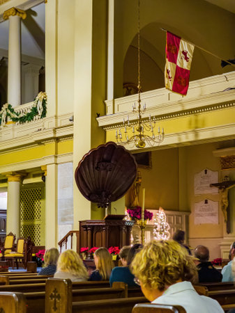 Louisiana, DEC 24 2021 - Christmas eve mass in St. Louis Cathedralのeditorial素材