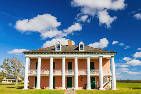 Malus Beauregard House of Chalmette Battlefield at New Orleans, Louisianaのeditorial素材