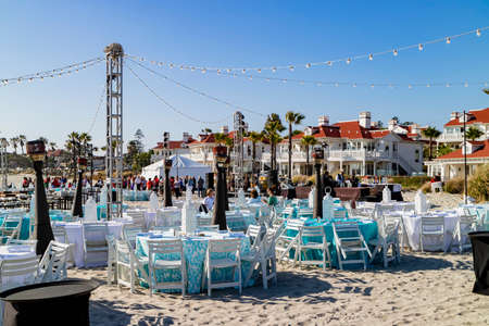 San Digeo, MAY 28 2015 - Sunny view of the Historical Hotel del Coronadoのeditorial素材