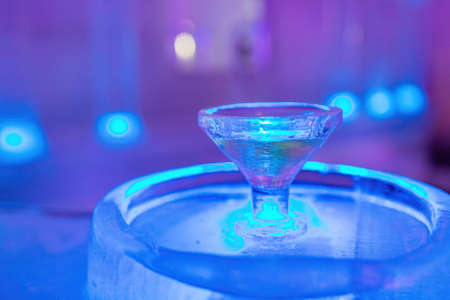 Close up shot of a ice cup at Fairbanks, Alaskaの写真素材