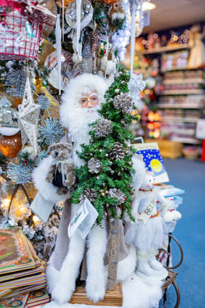 Fairbanks, MAR 18 2015 - Interior view of the north pole Santa claus houseのeditorial素材
