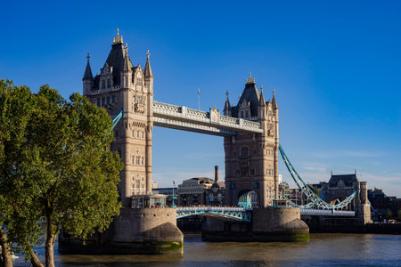 United Kingdom, SEP 11 2016 - Sunny view of the Tower Bridge