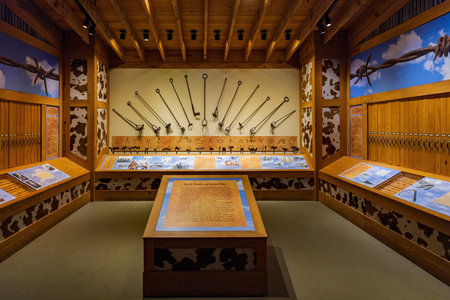 Oklahoma, DEC 12 2021 - Interior view of the National Cowboy and Western Heritage Museum