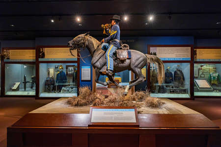 Oklahoma, DEC 12 2021 - Interior view of the National Cowboy and Western Heritage Museumのeditorial素材