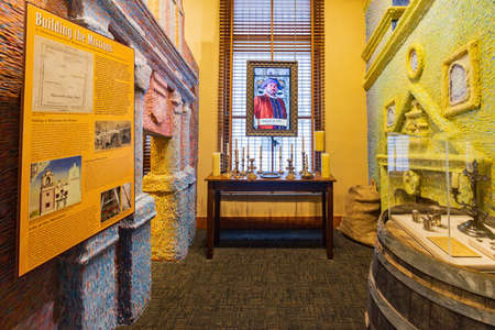 Texas, FEB 2 2022 - Interior view of the Bexar Heritage Centerのeditorial素材
