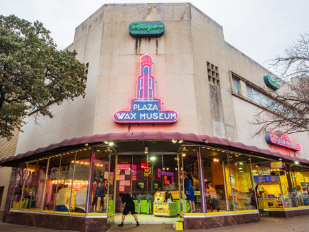 Texas, FEB 2 2022 - Entrance of the Louis Tussaud's Waxworksのeditorial素材