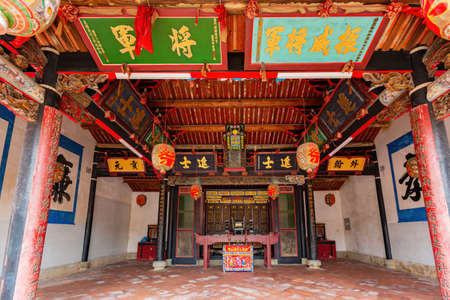 Kinmen, JUN 1 2014 - Daytime view of the Qionglin Tsai Ancestral shrineのeditorial素材
