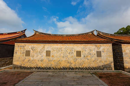 Sunny view of the Fujian style building at Kinmen, Taiwanのeditorial素材