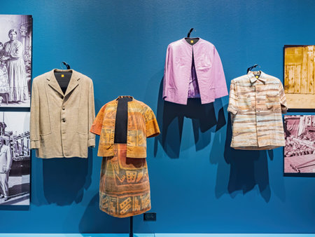 Oklahoma, FEB 27 2022 - Interior view of the Western wares exhibition in National Cowboy and Western Heritage Museumのeditorial素材