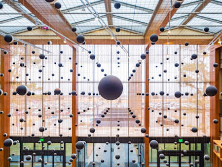 Oklahoma, MAR 6 2022 - Interior view of the interesting Science Museum Oklahomaのeditorial素材