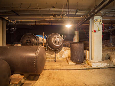 Arkansas, MAR 19 2022 - Interior view of the Fordyce Bathhouse visitor centerのeditorial素材