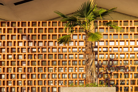 Sunny view of the campus of University of Arkansas at Arkansasのeditorial素材