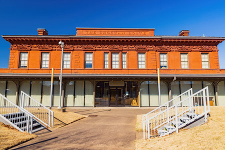 Sunny view of the Clinton School of Public Service at Arkansasのeditorial素材