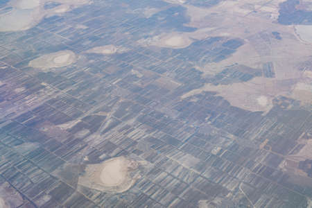 Aerial mountain landscape near Beijing, Chinaの写真素材
